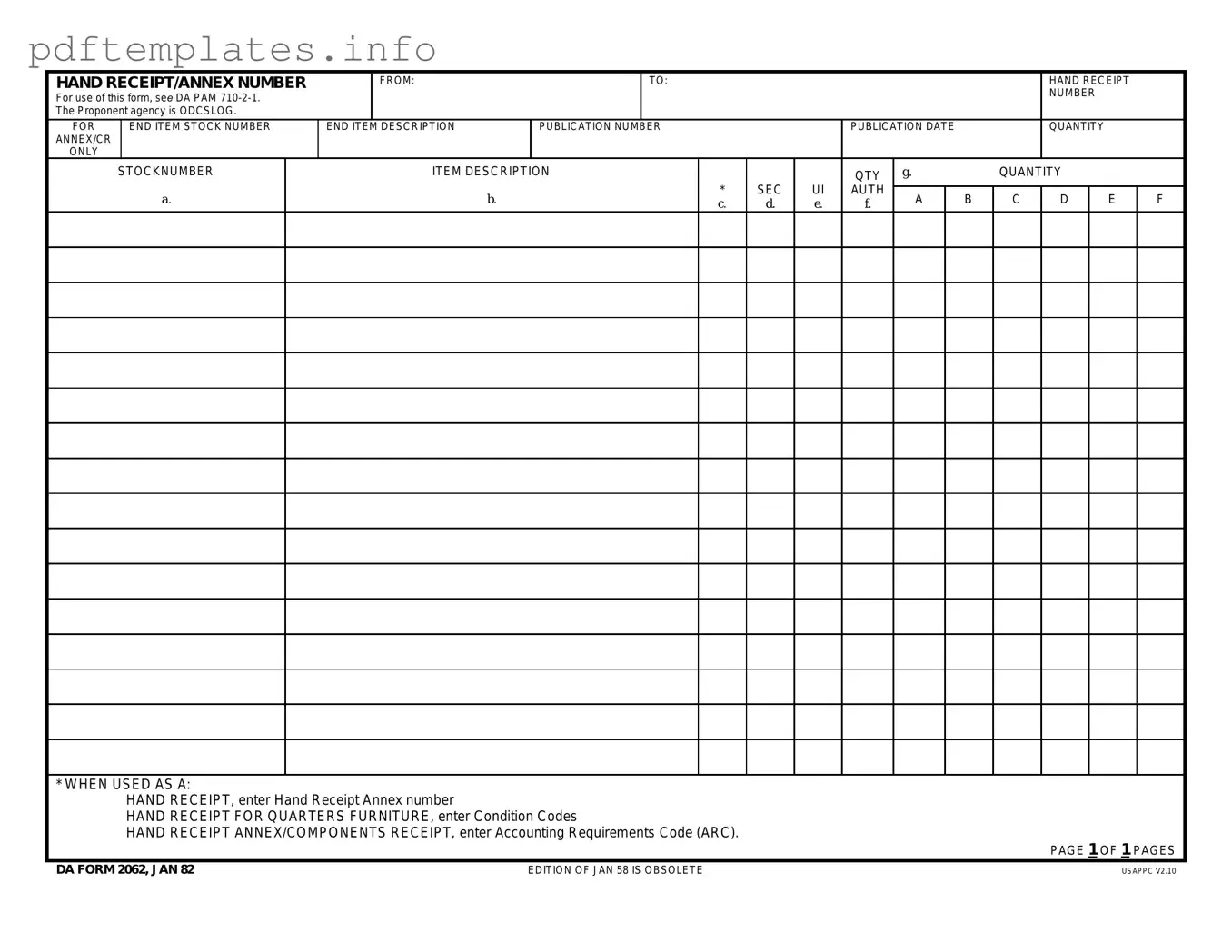 Fill Out a Valid Da Form