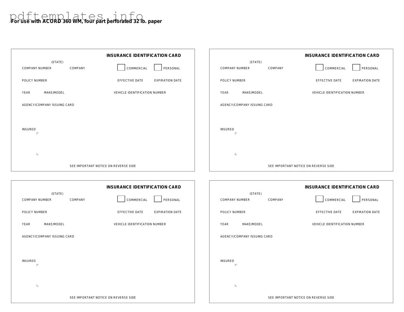 Fill Out a Valid Acord 50 WM Form