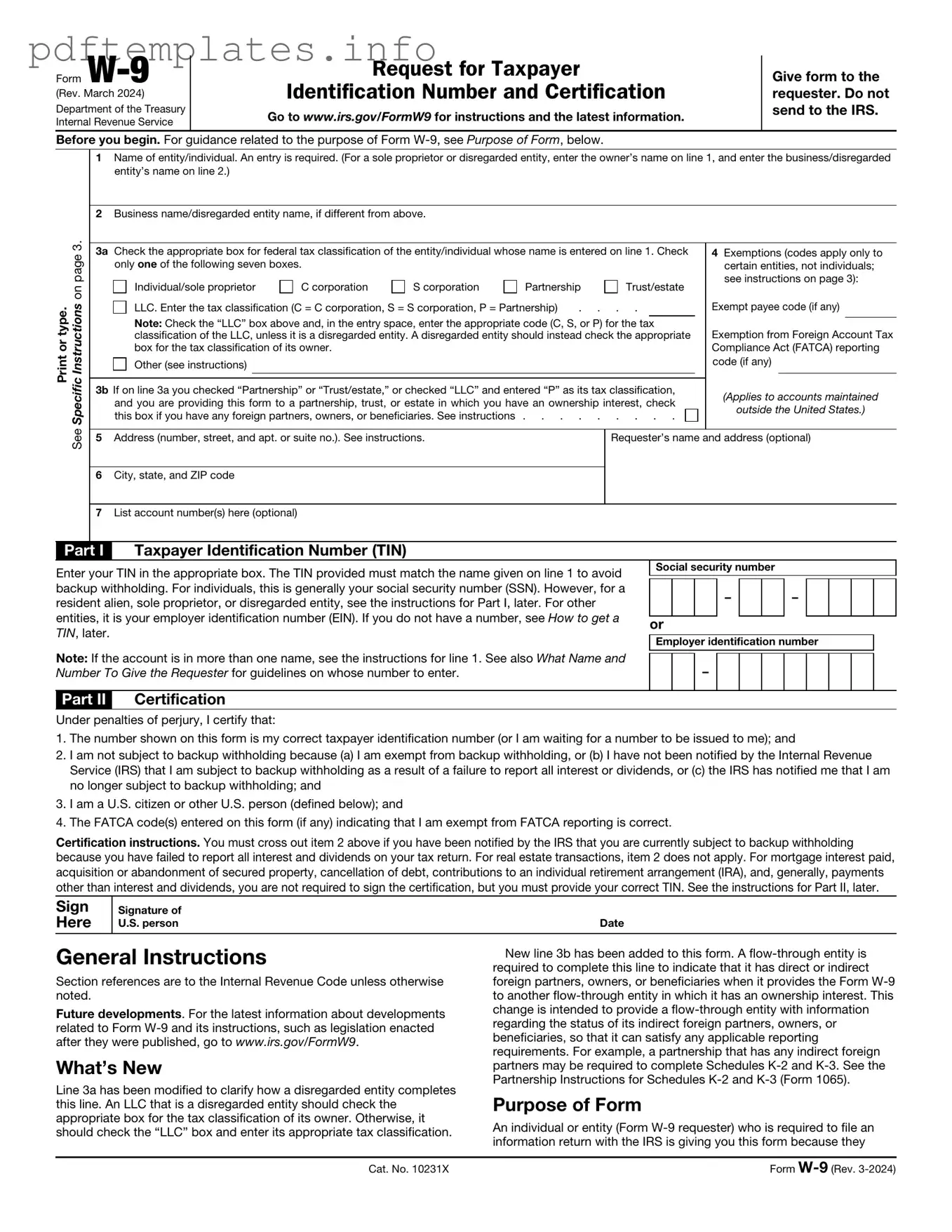 Fill Out a Valid IRS W-9 Form