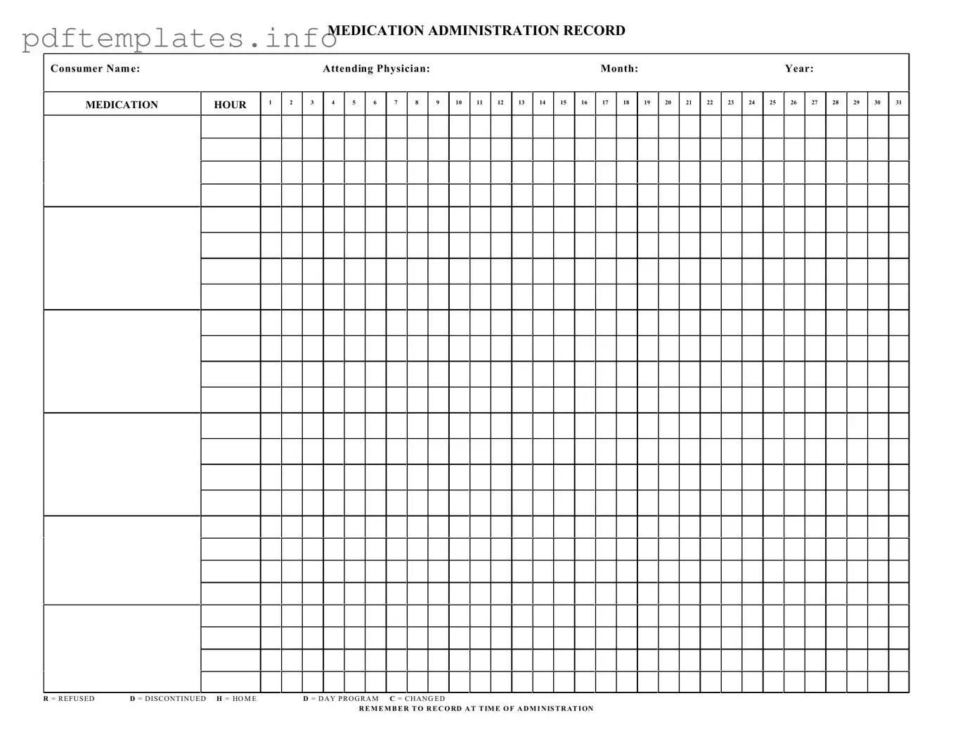 Fill Out a Valid Medication Administration Record Sheet Form
