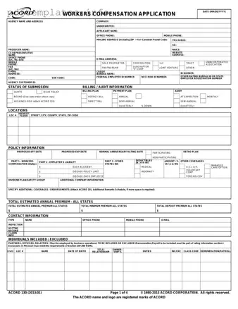 Fill Out a Valid Acord 130 Form