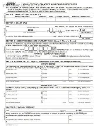 Fill Out a Valid California Fotm Reg 262 Form