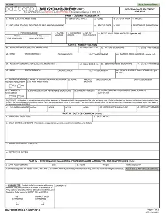 Fill Out a Valid Da 2166 9 1 Form