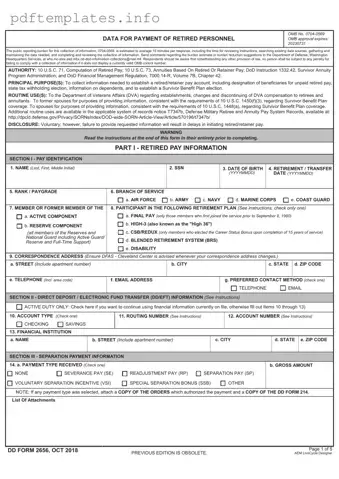 Fill Out a Valid DD 2656 Form