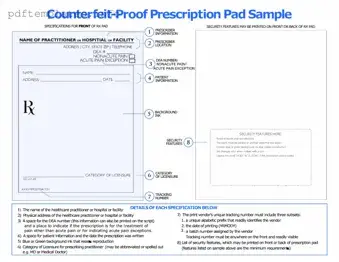 Fill Out a Valid Prescription Pad Form
