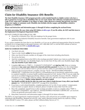 Fill Out a Valid EDD DE 2501 Form