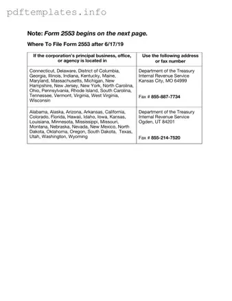 Fill Out a Valid IRS 2553 Form