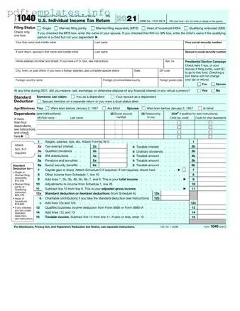 Fill Out a Valid IRS 1040 Form