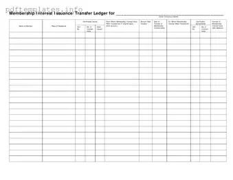 Fill Out a Valid Membership Ledger Form