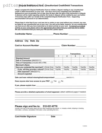 Fill Out a Valid Netspend Dispute Form