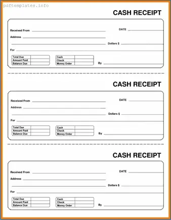 Fill Out a Valid Cash Receipt Form