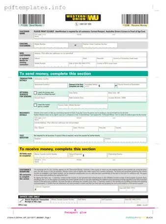 Fill Out a Valid Western Union Form
