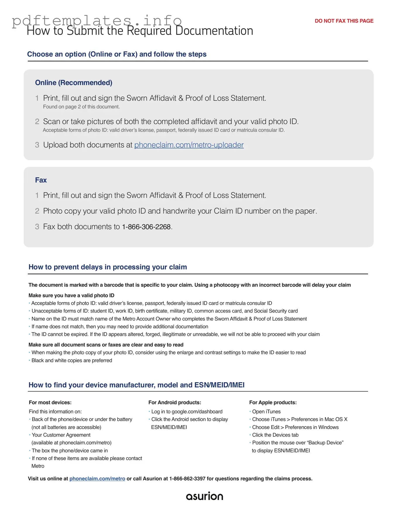 Fill Out a Valid Asurion F-017-08 MEN Form